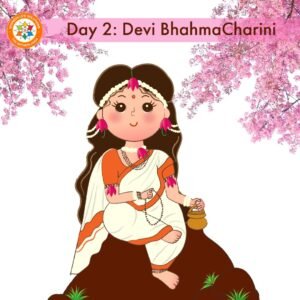 Day 2 Devi BrahmaCharini baby cute form of Durga Navratri